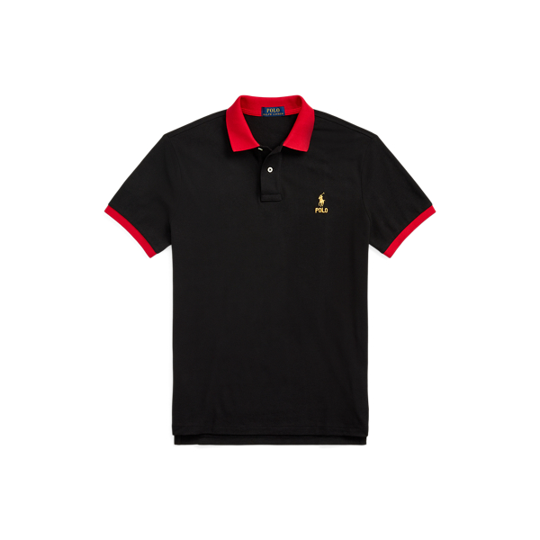 Custom-Slim Poloshirt Lunar New Year Polo Ralph Lauren in Schwarz 2