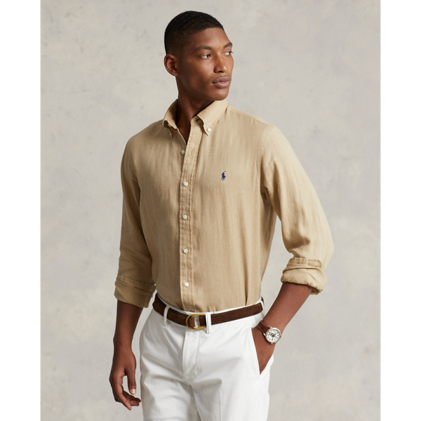 Polo ralph lauren classic fit linen shirt online