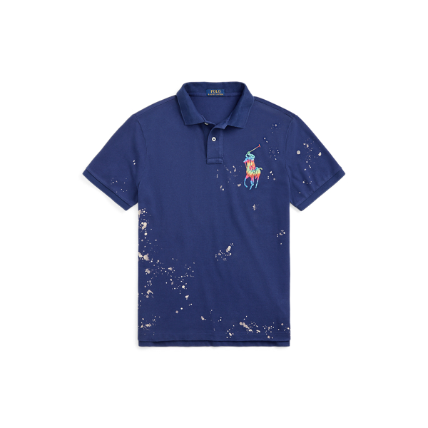 Classic Fit Big Pony Mesh Polo Shirt Polo Ralph Lauren 1