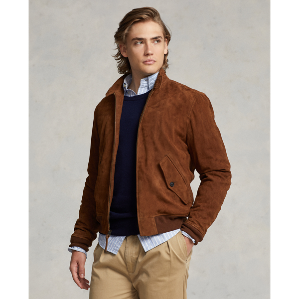 Ralph lauren polo suede jacket online