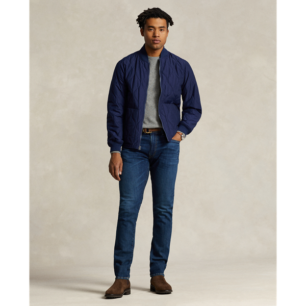 Newport Navy Quilted Bomber Jacket Polo Ralph Lauren 4