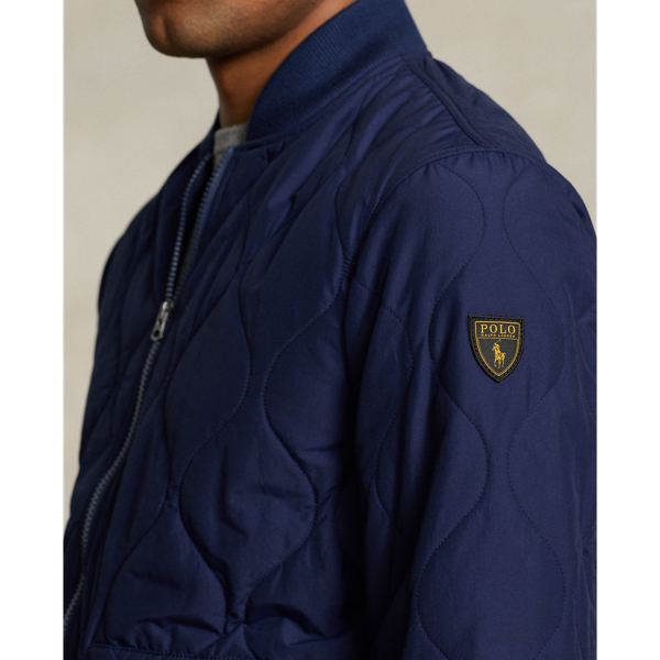 Newport Navy Quilted Bomber Jacket Polo Ralph Lauren 6