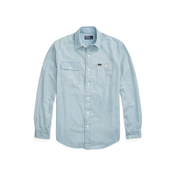Classic Fit Indigo Chambray Shirt Polo Ralph Lauren 1
