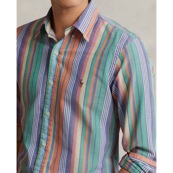 Classic Fit Striped Oxford Shirt