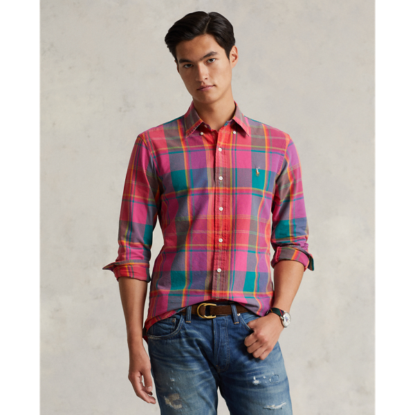 Ralph lauren plaid oxford shirt best sale