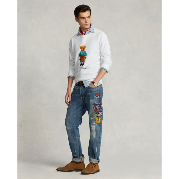 White Polo Bear Fleece Pullover Polo Ralph Lauren 4