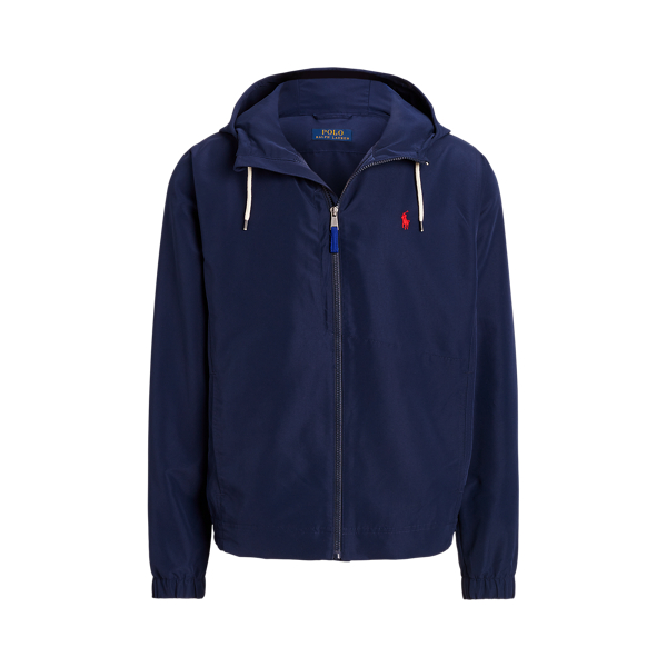 Packable Water-Repellent Hooded Jacket