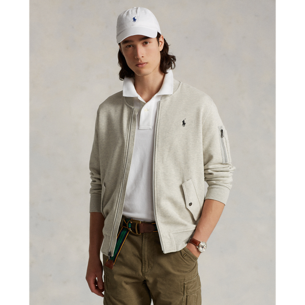 Light Sport Heather Double-Knit Flight Jacket Polo Ralph Lauren for fall 7