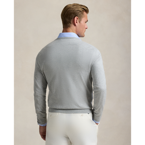 Cotton V-Neck Sweater | Ralph Lauren
