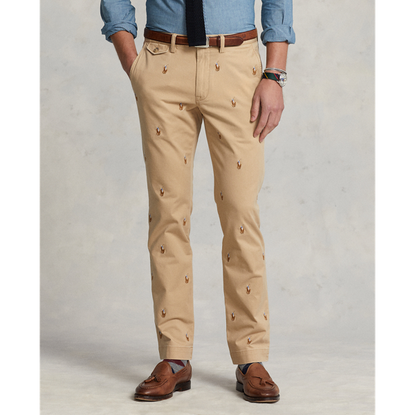 Stretch Slim Fit Polo Pony Chino Pant