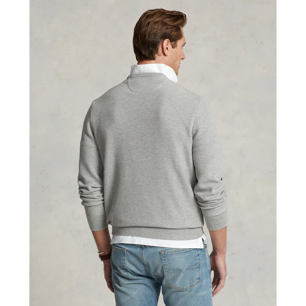 Mesh-Knit Cotton Crewneck Sweater | Ralph Lauren