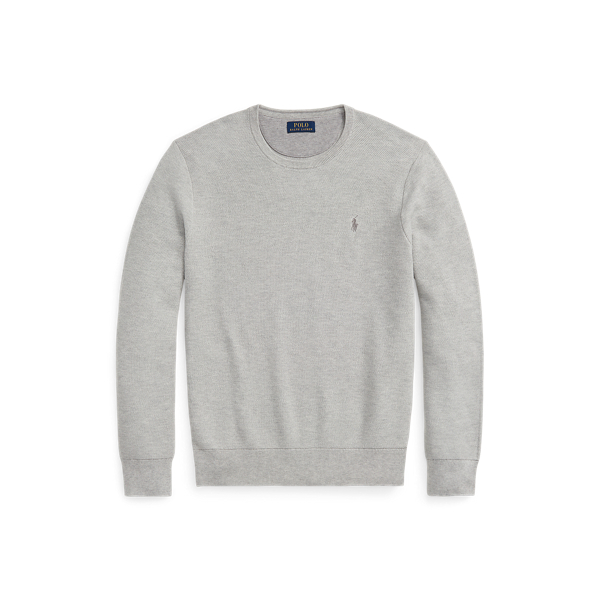 Andover Heather Mesh-Knit Cotton Crewneck Sweater Polo Ralph Lauren 2