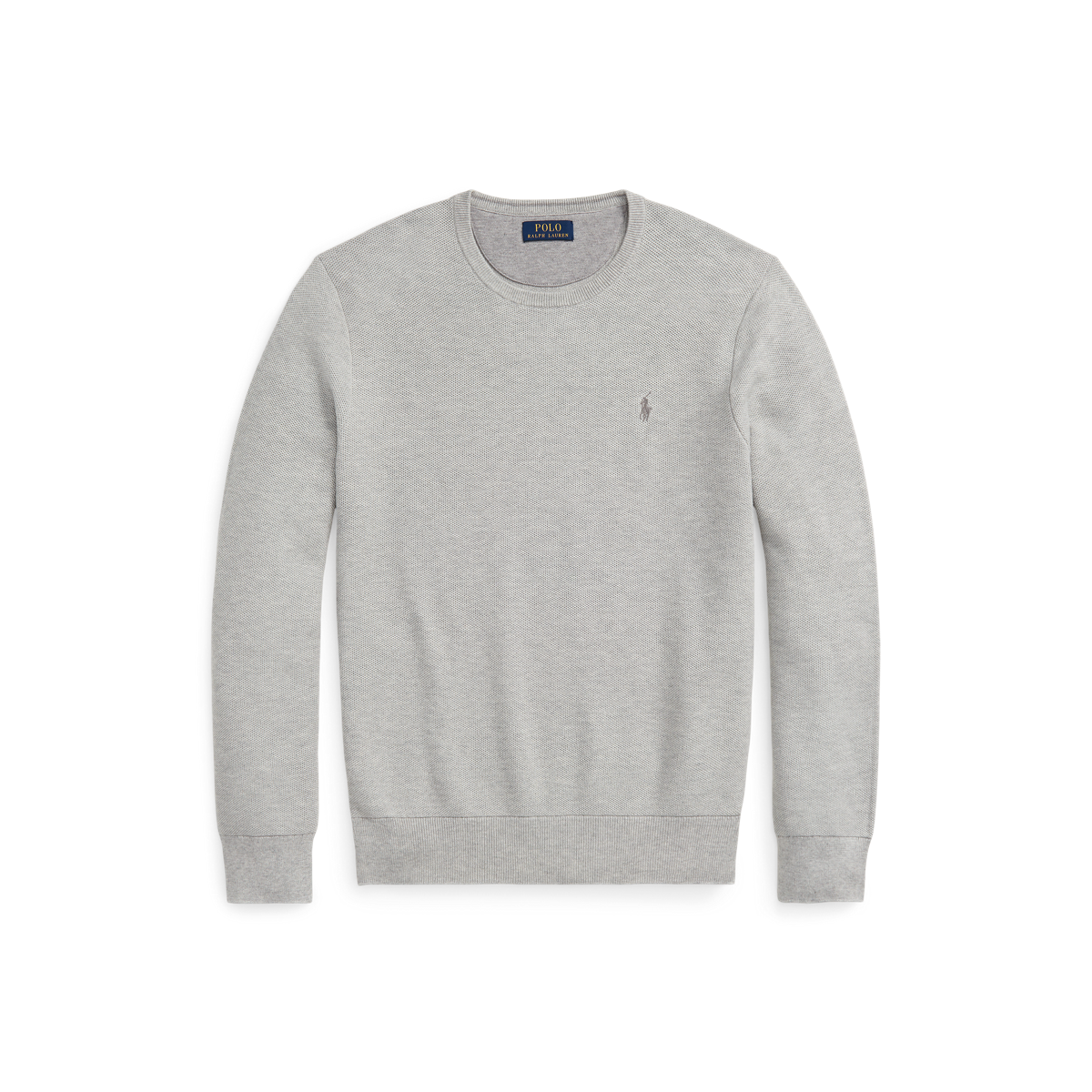 Mesh Knit Cotton Crewneck Sweater Ralph Lauren