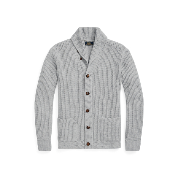 Strickjacke mit Schalkragen