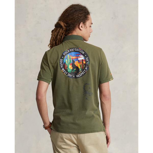 Classic Fit Mesh Graphic Polo Shirt | Ralph Lauren