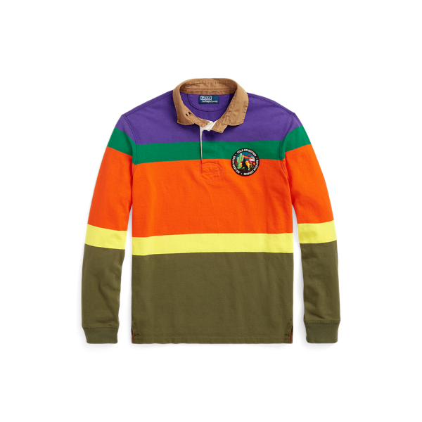 Chemise de rugby en jersey ray&eacute;