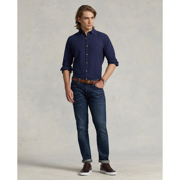 Newport Navy Classic Fit Textured Shirt Polo Ralph Lauren 4