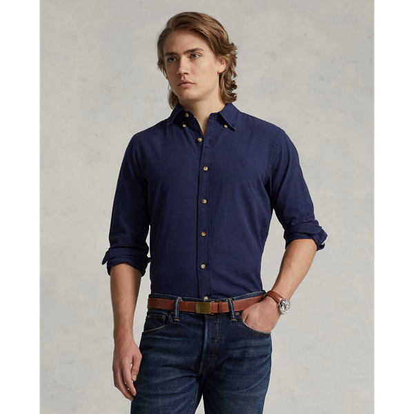 Newport Navy Classic Fit Textured Shirt Polo Ralph Lauren 1