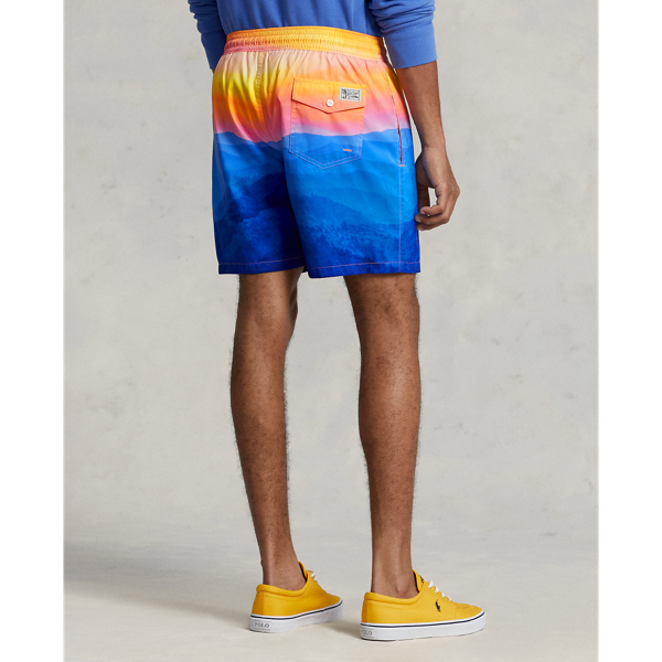 Ridgecrest Photo Print 5.75-Inch Traveler Classic Swim Trunk Polo Ralph Lauren 5