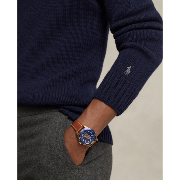 Hunter Navy Wool-Cashmere Roll Neck Jumper Polo Ralph Lauren 6