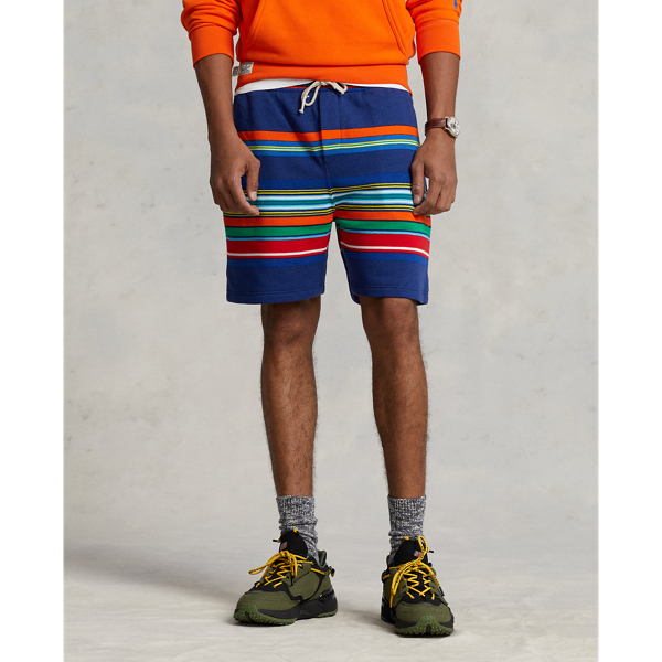 Gestreifte Fleeceshorts Polo Ralph Lauren in Dark Cobalt 4