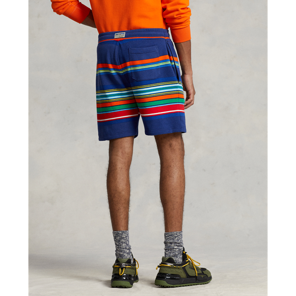 Gestreifte Fleeceshorts Polo Ralph Lauren in Dark Cobalt 5