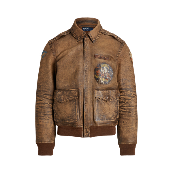 Leather Flight Jacket for Men Ralph Lauren UK