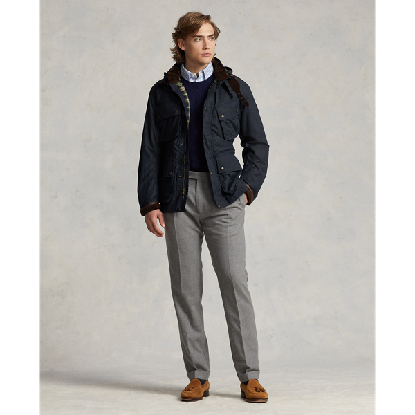 Oilcloth Hooded Biker Jacket | Ralph Lauren