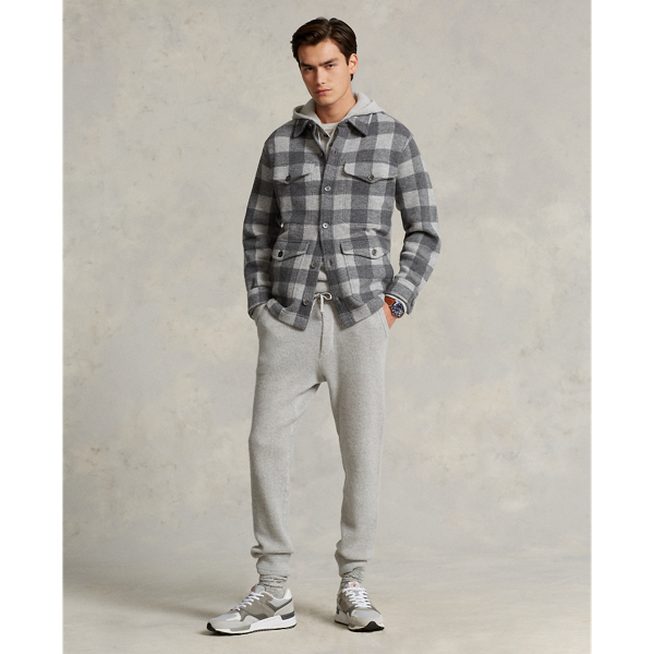 Grey Multi Plaid Wool Thicket Sweater Polo Ralph Lauren 4