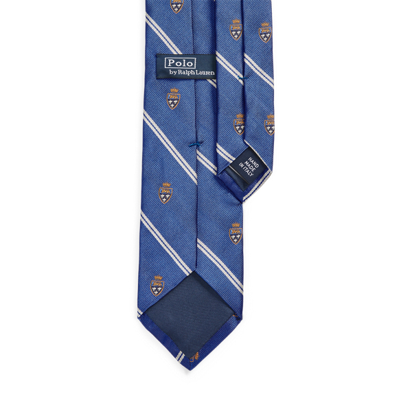 Blue Striped Silk Repp Club Tie Polo Ralph Lauren 2