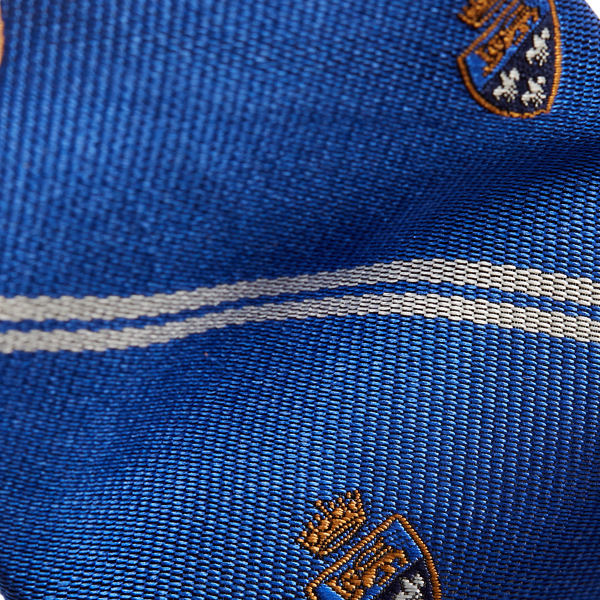 Blue Striped Silk Repp Club Tie Polo Ralph Lauren 3