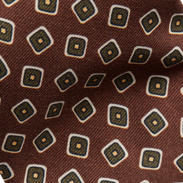 Brown Vintage-Inspired Neat Silk Tie Polo Ralph Lauren 3