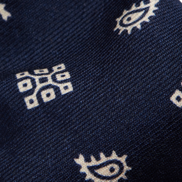 Navy Vintage-Inspired Bandanna Wool Tie Polo Ralph Lauren 3