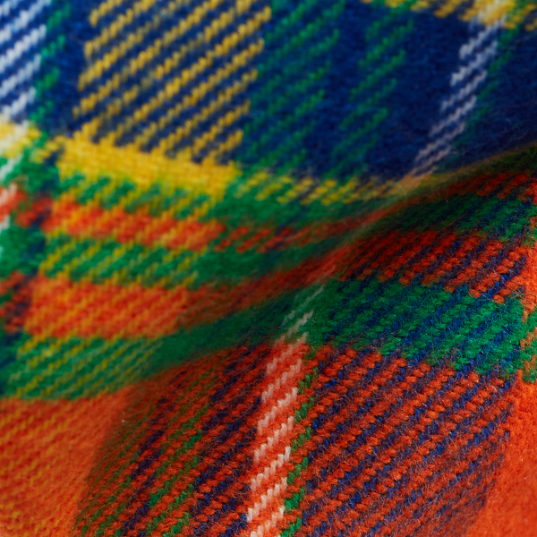 Orange/Royal Multi Polo Bear Plaid Flannel Tie Polo Ralph Lauren 3