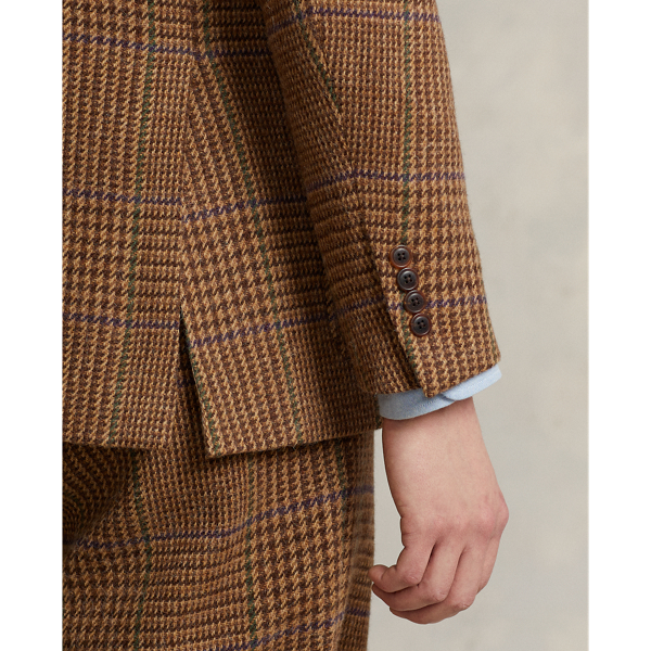 Glen Plaid Wool Suit Jacket