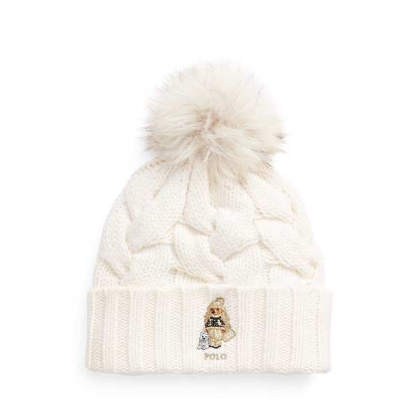 Polo bear pom pom hat on sale