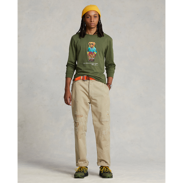 Dark Sage Colour Shp Custom Slim Polo Bear Jersey T-Shirt Polo Ralph Lauren 4