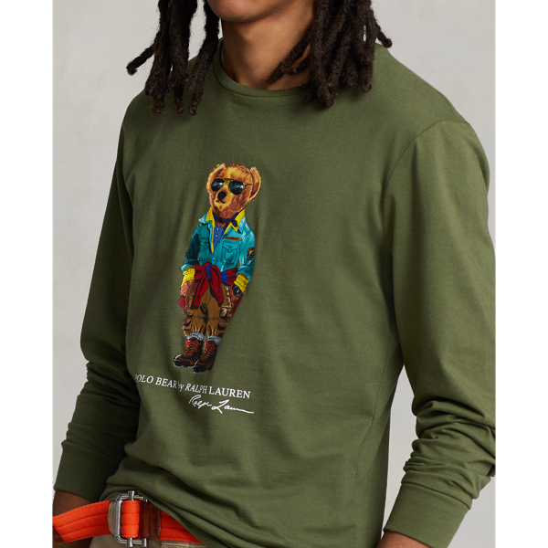 Dark Sage Colour Shp Custom Slim Polo Bear Jersey T-Shirt Polo Ralph Lauren 6