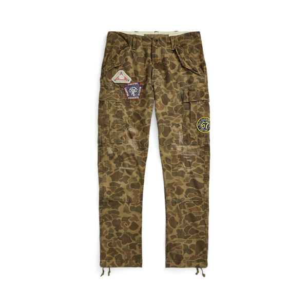 Slim Fit Camo Canvas Cargo Trouser for Men Ralph Lauren UK