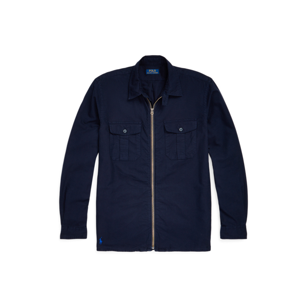 Garment-Dyed Oxford Overshirt