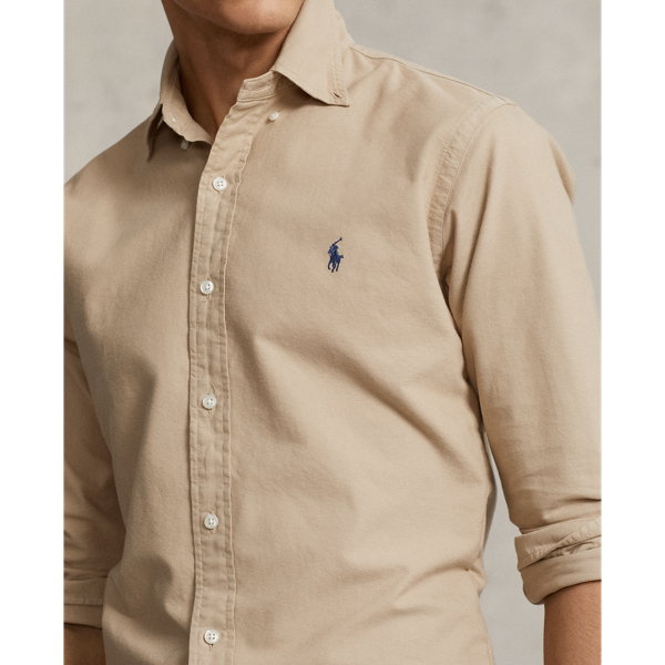 Custom Fit Garment-Dyed Oxford Shirt