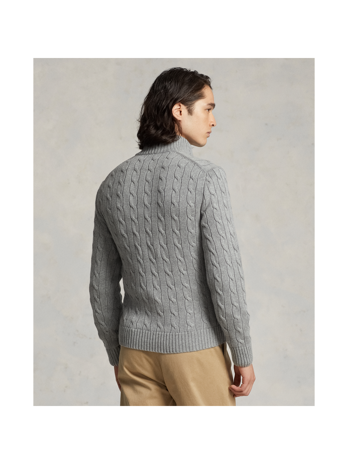 Ralph Lauren Cable-Knit Cotton Full-Zip Sweater — фото 2