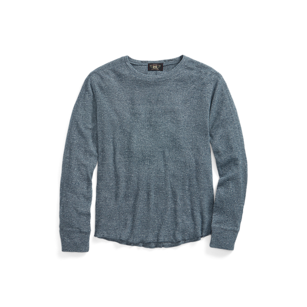 Ralph lauren waffle crew neck hotsell