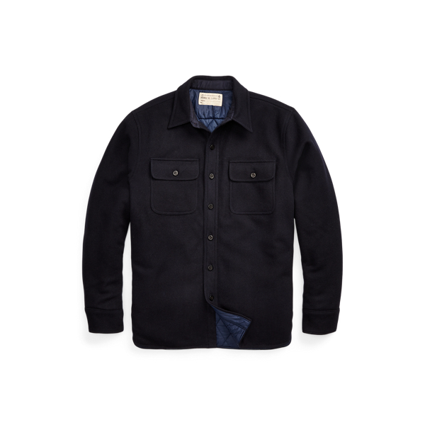 Quilted Wool Melton Overshirt RRL 1
