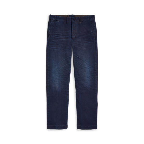 Indigo Bedford Cord Officer's Trouser