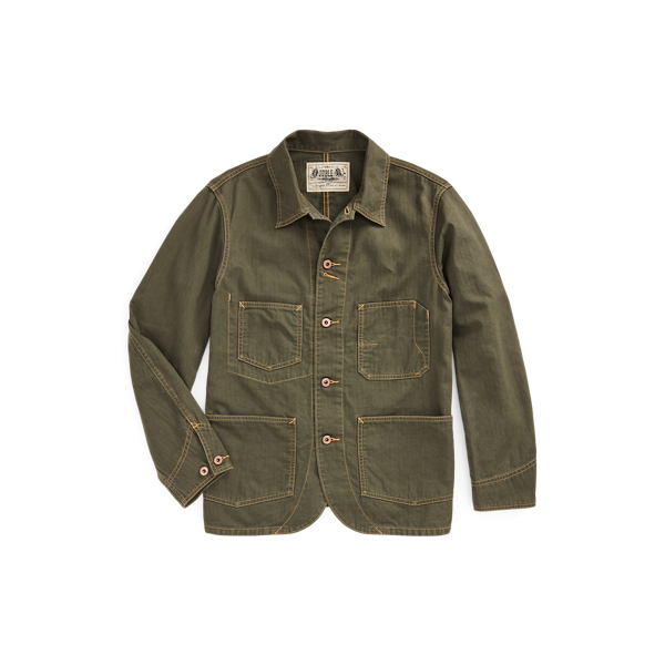 Linen-Cotton Herringbone Jacket RRL 1