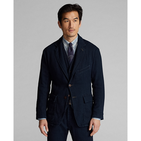 Мужские куртки Ralph Lauren Unconstructed Herringbone Sport Coat