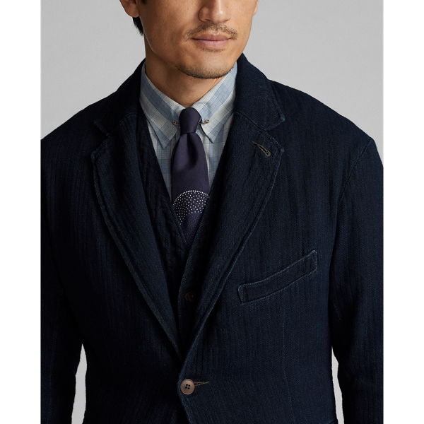 Unconstructed Herringbone Sport Coat for Men Ralph Lauren IE