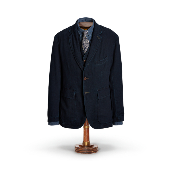 Unconstructed Herringbone Sport Coat