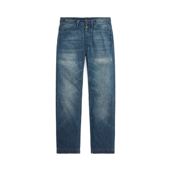 Pantal&oacute;n de oficial de denim lavado RRL en 1